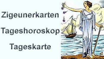 Zigeunerkarten Tageskarte und Tageshoroskop kostenlos