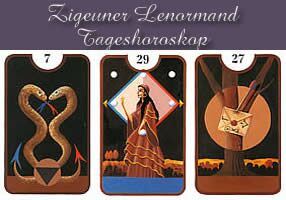 Zigeuner Lenormandkarten Tageskarten und Tageshoroskop kostenlos